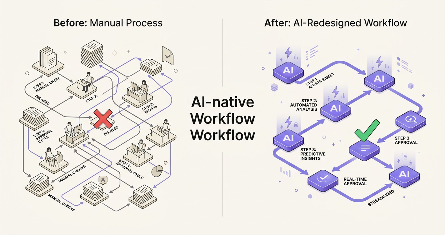 AIネイティブ業務設計のイメージ