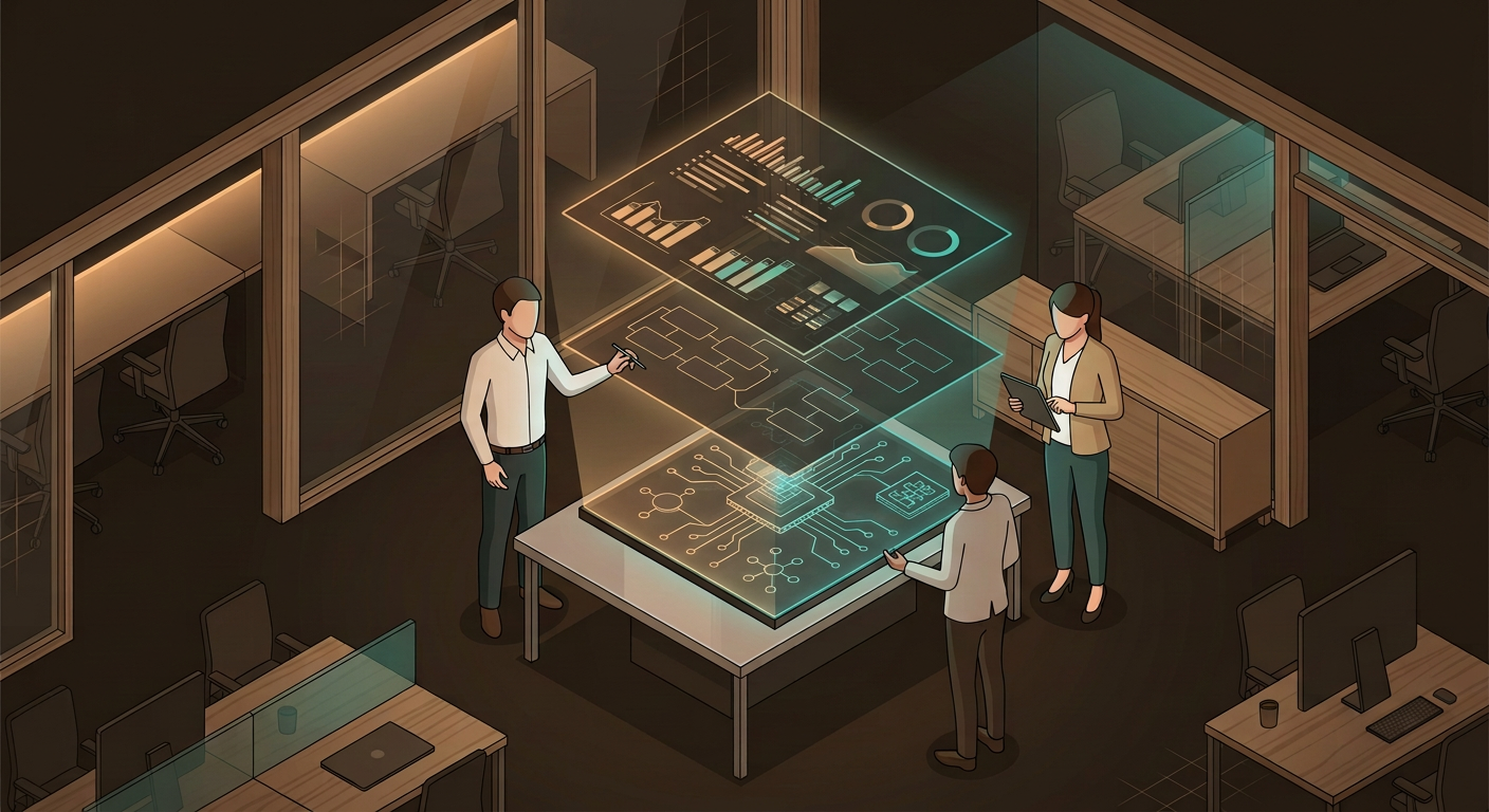 AIを活用した事業変革のイメージ